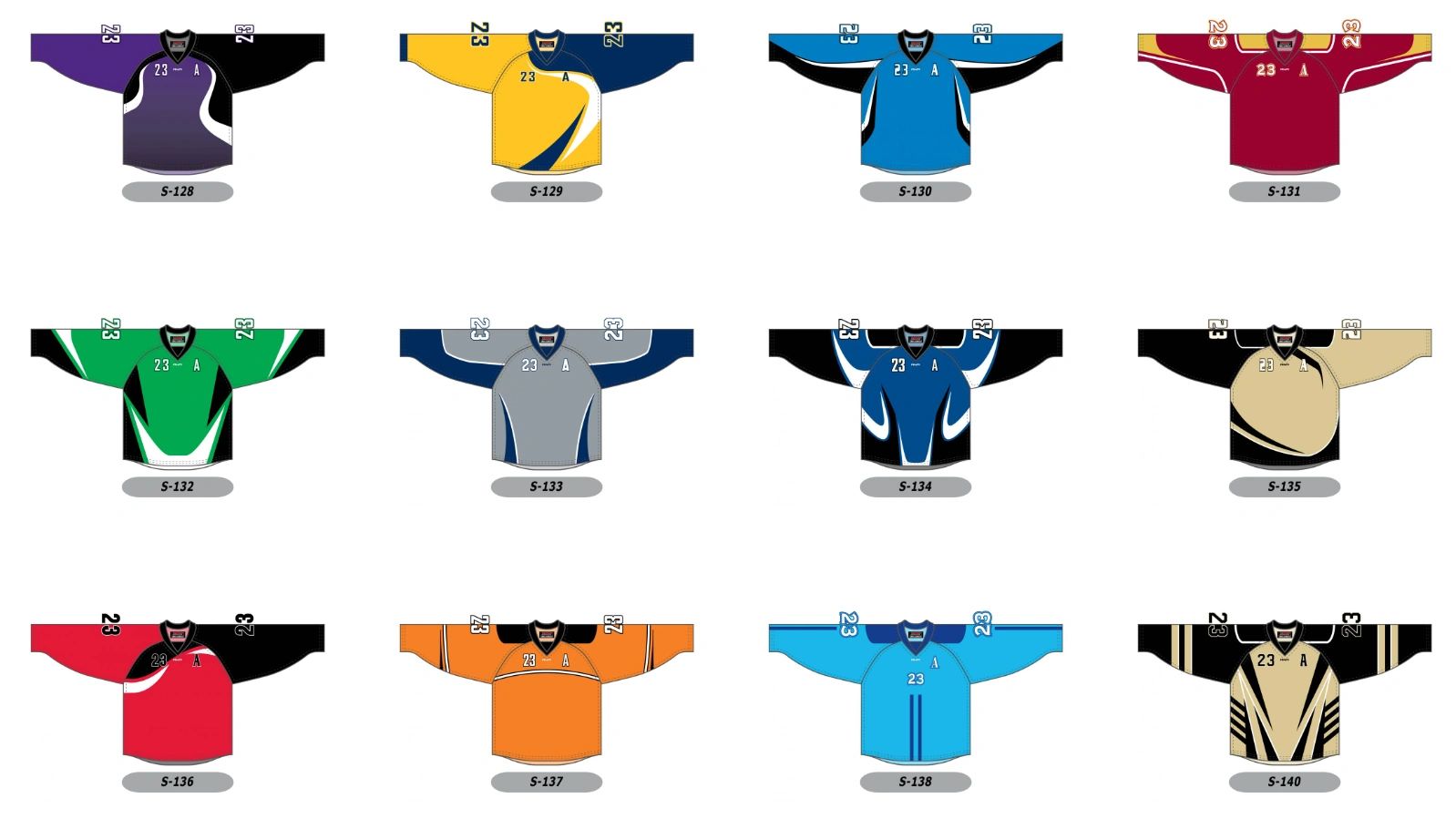 Hockey sur glace — modèles disponibles, planche 3