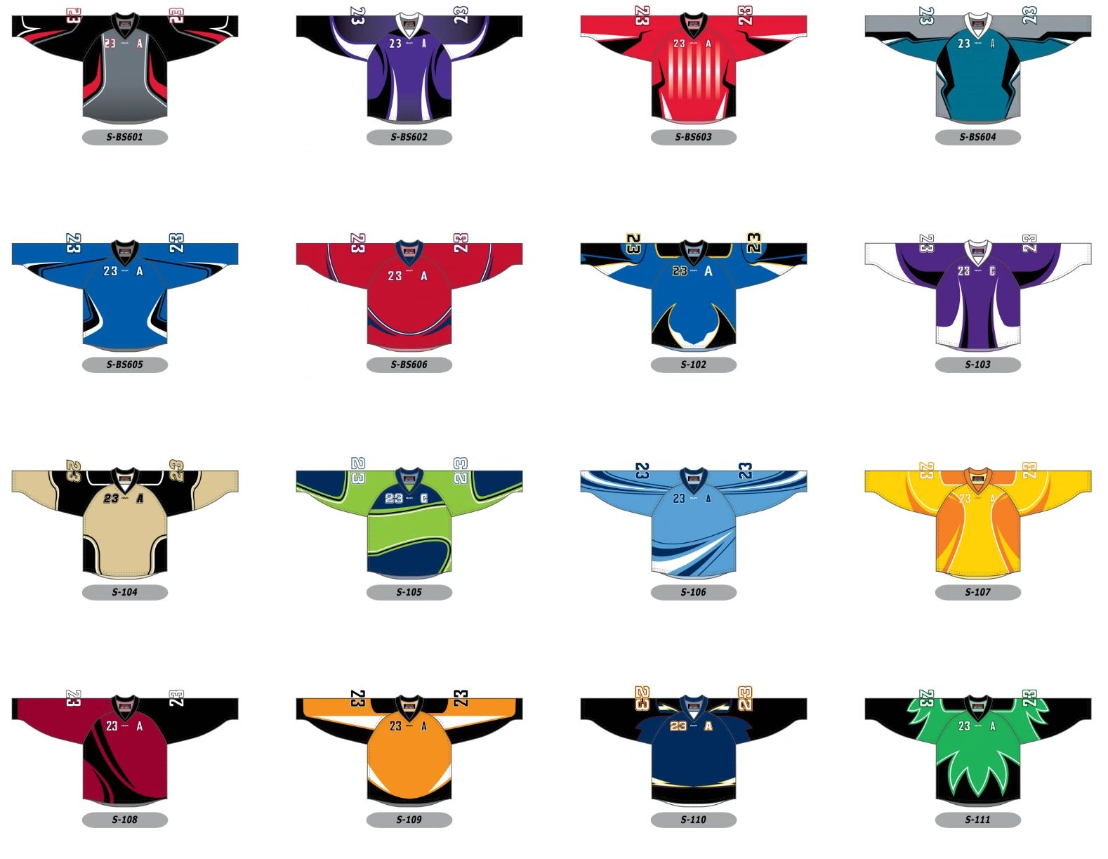 Hockey sur glace — modèles disponibles, planche 7