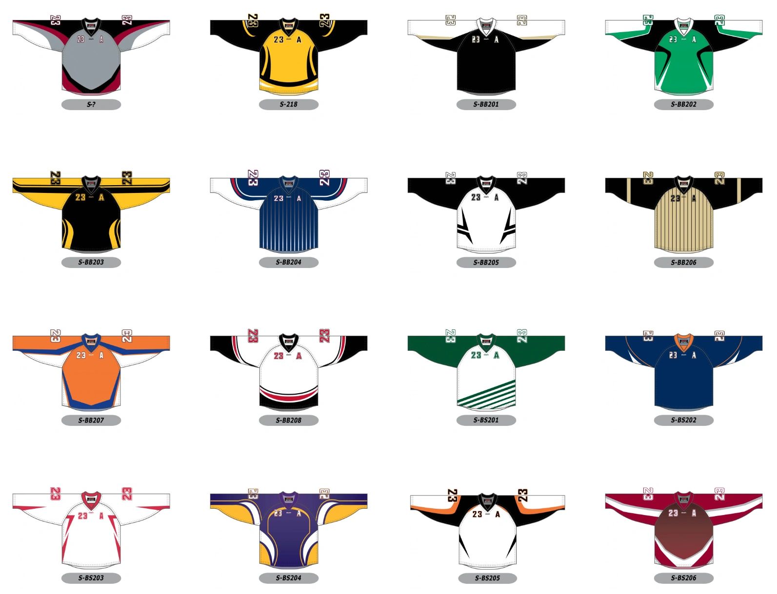 Hockey sur glace — modèles disponibles, planche 9